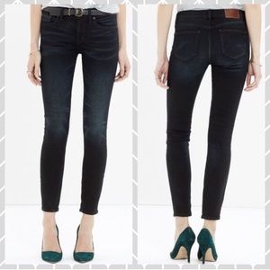 Madewell Skinny Skinny Crop Jeans in Tempest Dark